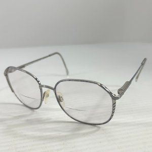 Vintage Maruice St Michaels Eyeglasses Italy Silver Tone 2120 0033 53-16-135